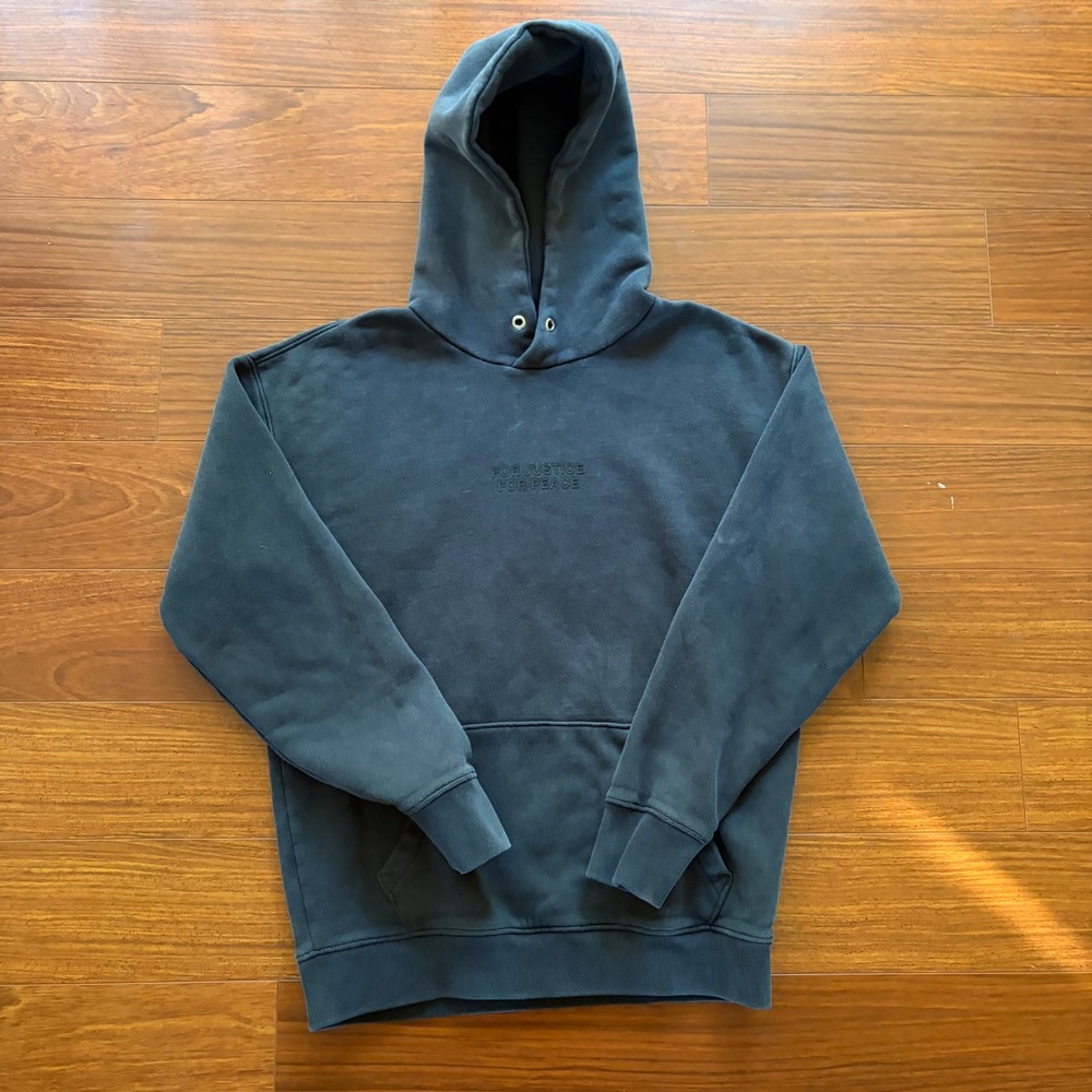 Abercrombie & Fitch For Justice For Peace Black Soft A&F Fleece Hoodie Mens S